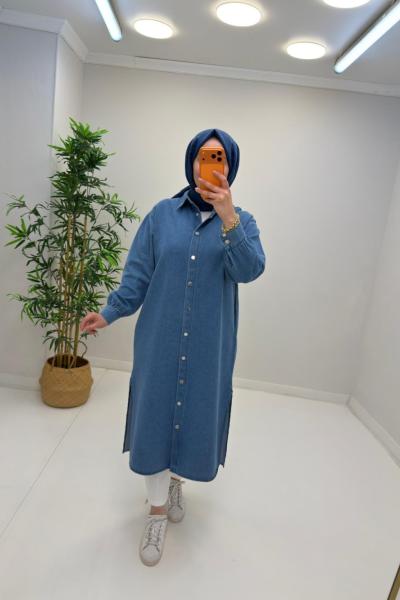 Giy Çık Kot Kap  Mavi
