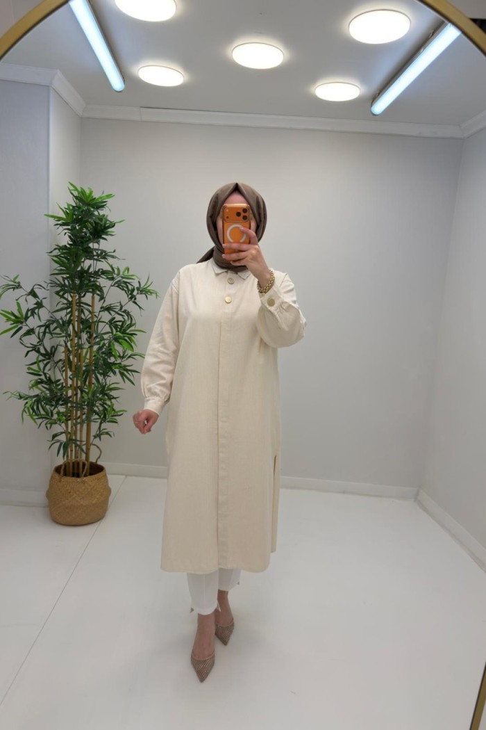 LOTUS %100 PAMUK COTTON GÖMLEK Taş Rengi