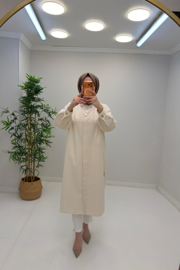 LOTUS %100 PAMUK COTTON GÖMLEK Taş Rengi