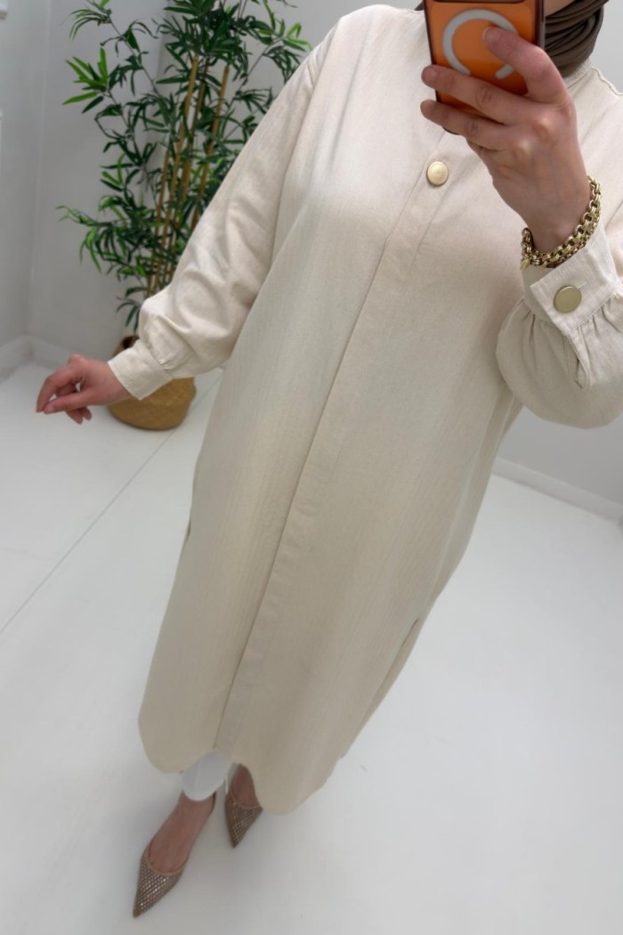 LOTUS %100 PAMUK COTTON GÖMLEK Taş Rengi