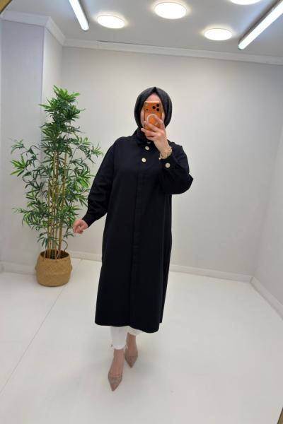LOTUS %100 PAMUK COTTON GÖMLEK Siyah