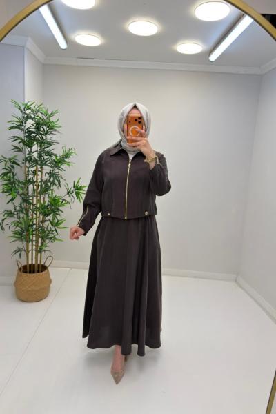 Moysa Etekli Takım  Kahverengi