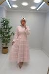 Neva Elbise Pembe