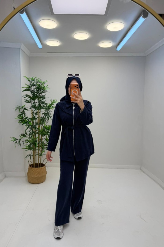 Laura Tensel Takım Lacivert