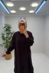 Rosa Tensel Gömlek Mürdüm