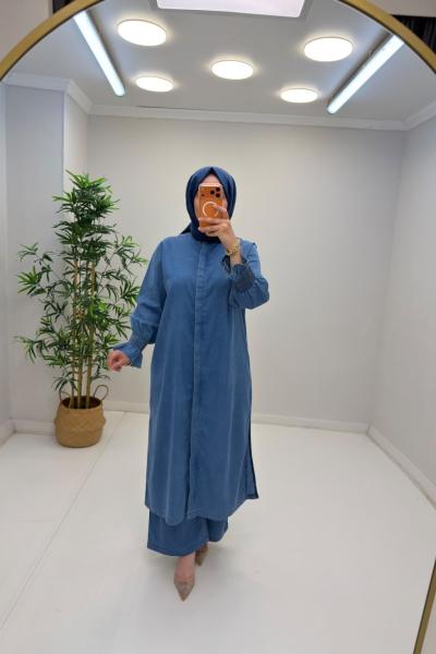 Aura Tensel Kot Takım  Açık Mavi