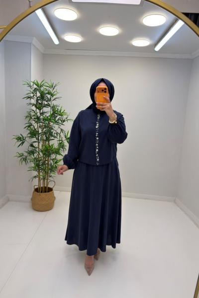 Puane Deniz Etekli Takım Lacivert