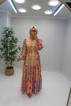 Merwish Mango Elbise Turuncu