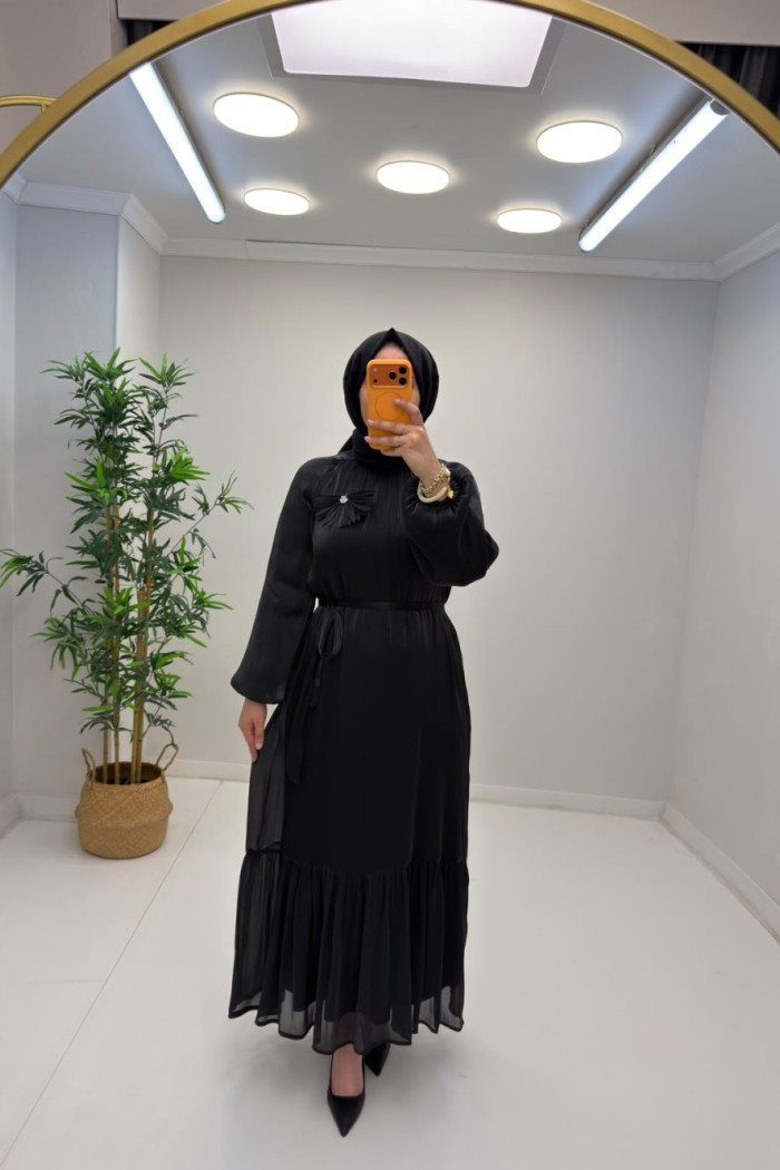 Safir Janjan Elbise Siyah