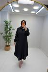 Puane Gül Detay Gömlek Kap Siyah