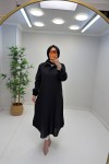 Puane Gül Detay Gömlek Kap Siyah