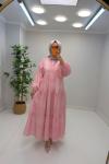 Fulya Mango Elbise Pembe