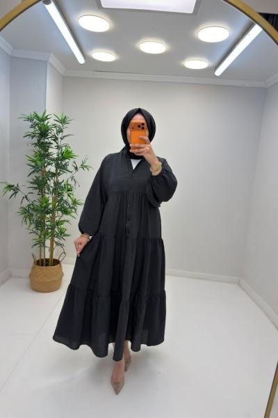 Fulya Mango Elbise Siyah