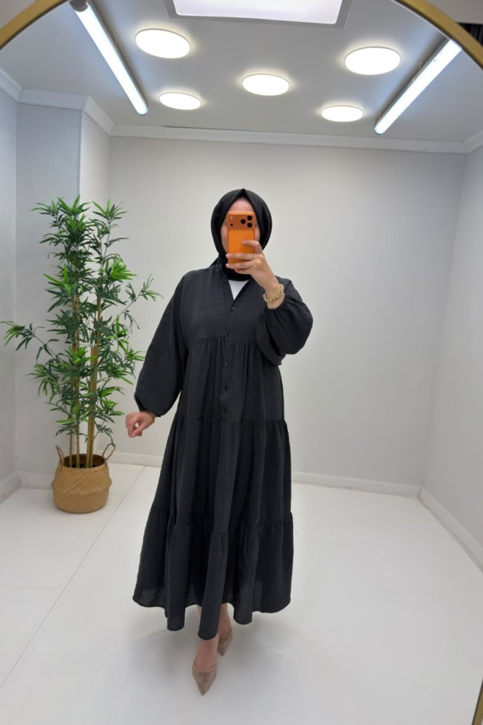 Fulya Mango Elbise Siyah