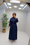 Afra  Elbise Lacivert
