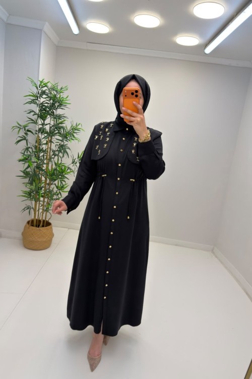 Minel Elbise Siyah