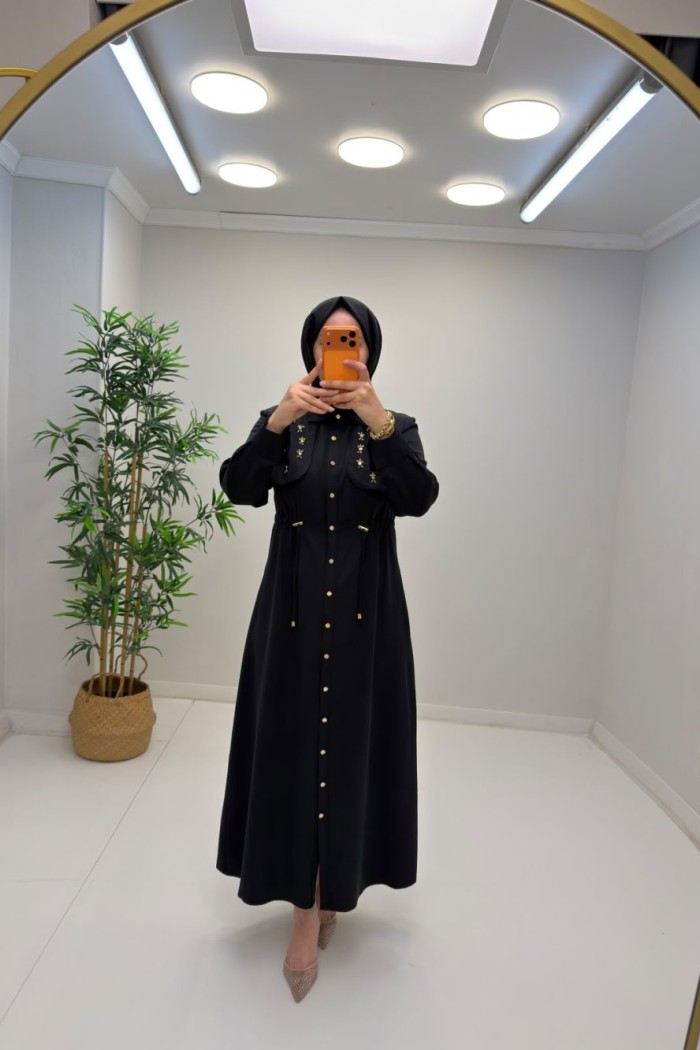 Minel Elbise Siyah