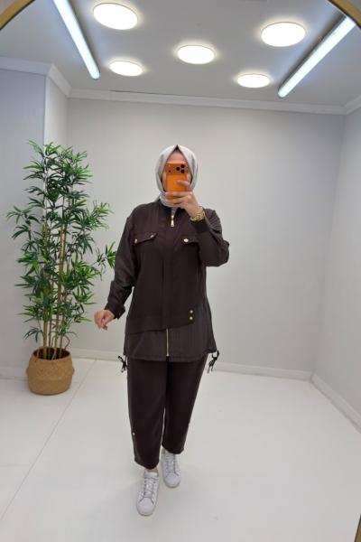 Afra Takım Kahverengi
