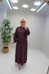 Lisa Etekli Takım Mürdüm
