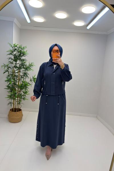 Lisa Etekli Takım Lacivert