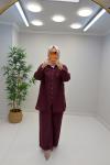 Rima Keten Takım Bordo