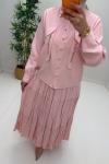 Melina Etekli Takım Pembe