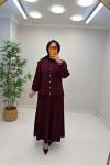 Arven Merserize Etekli Takım Bordo