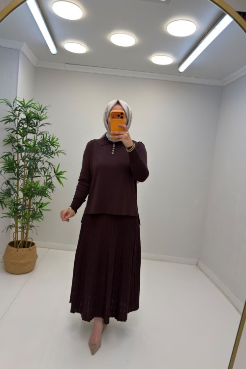 Lisa Merserize Etekli Takım Acı Kahve