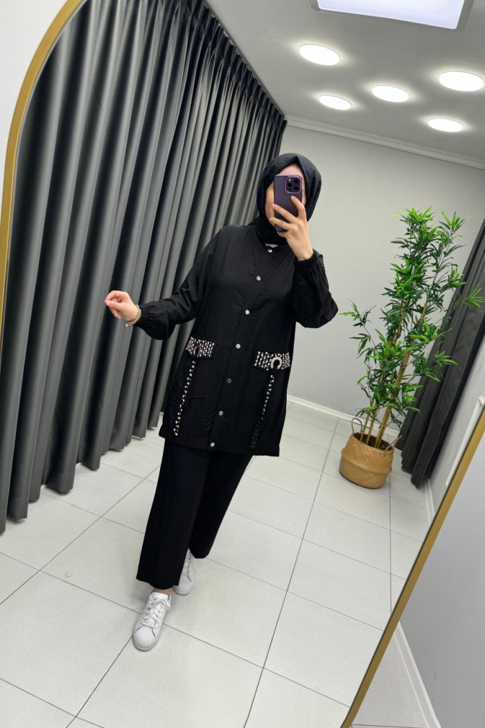 Vera Keten Takım Siyah