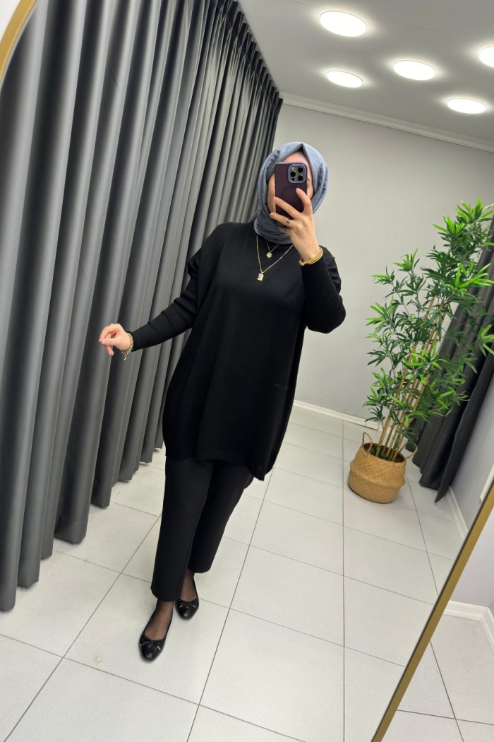Noor Triko Tunik  Siyah